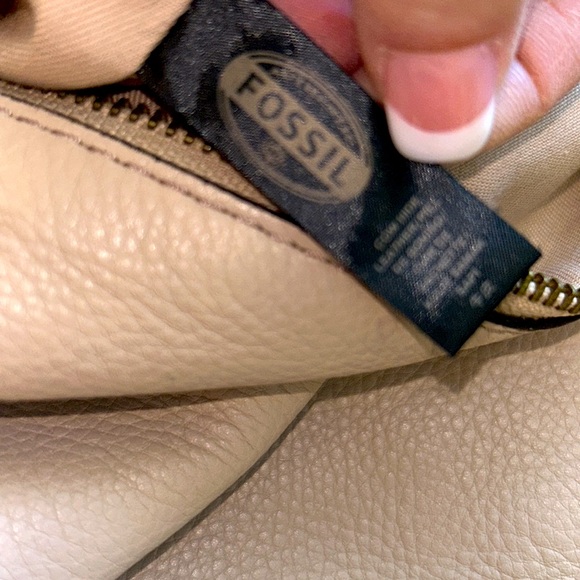 FOSSIL🍁LEATHER HOBO Shoulder Bag PURSE🤎ZB6459 Single Strap w/Pockets - Picture 12 of 13